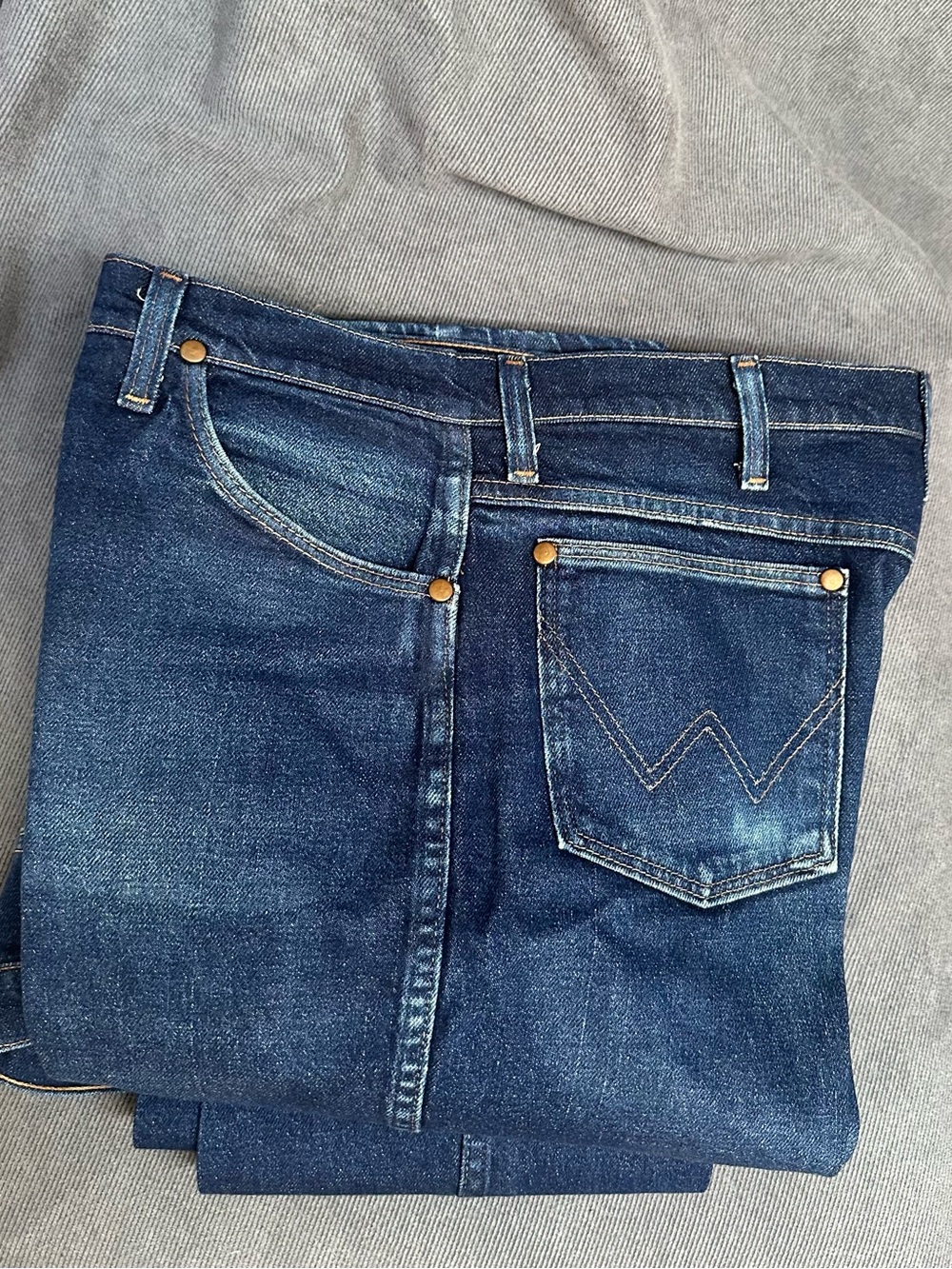 2 Pair Wrangler Jeans 937str Mens 34x36 Lot